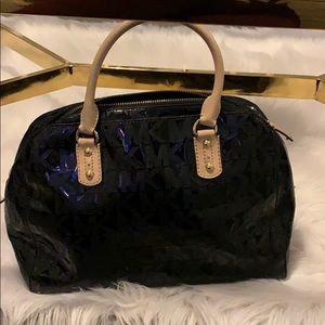 Michael Kors black metallic bag